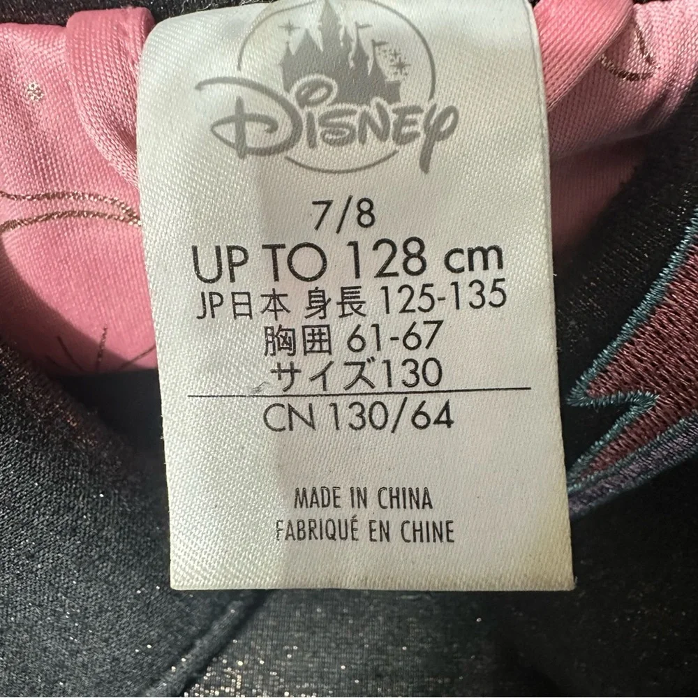 KIDS DISNEY PRINCESS METALLIC MOTO JACKET WITH APPLIQUES/SIZE: 7/8